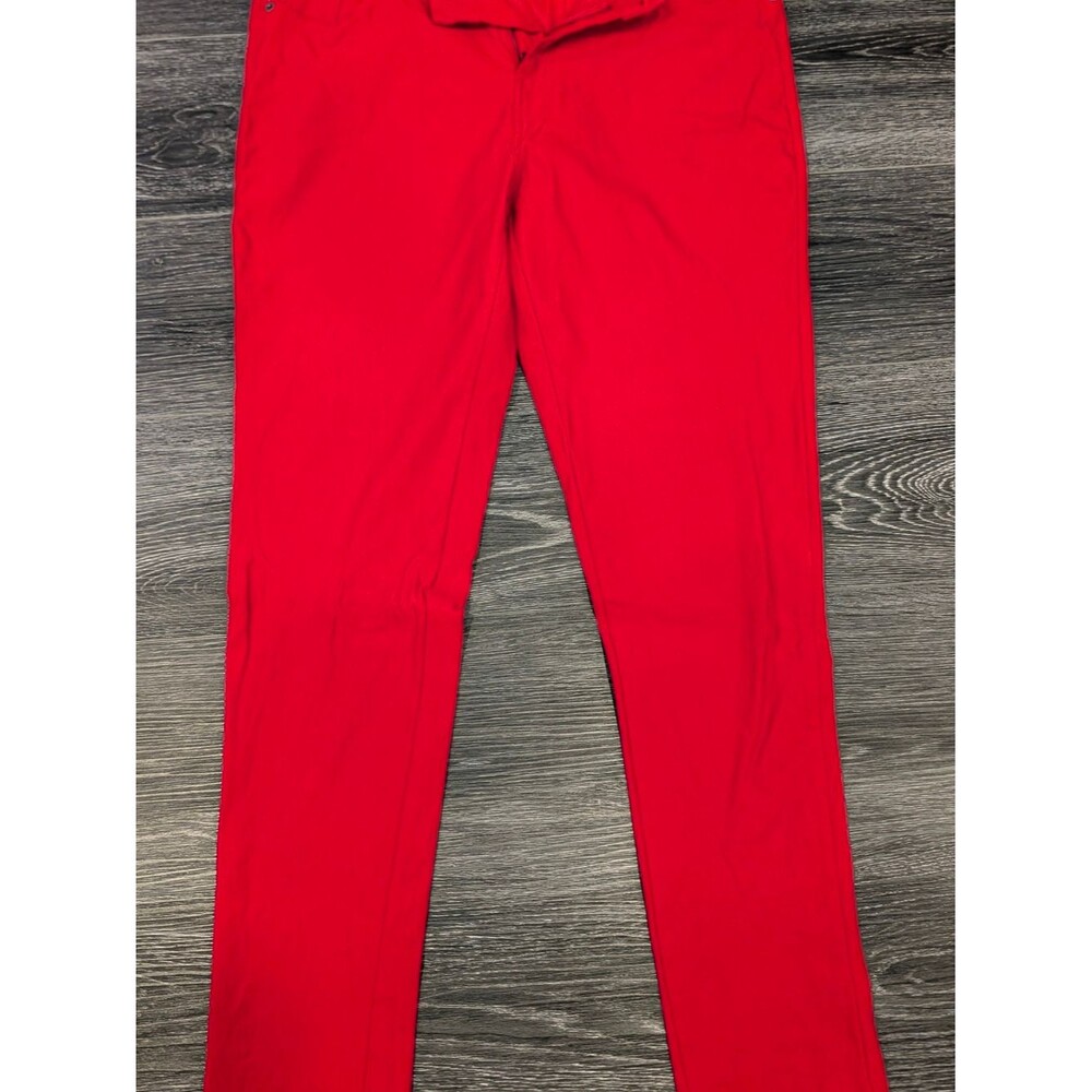Women’s Red Jeggings – Stretch Pull-On Slim Fit